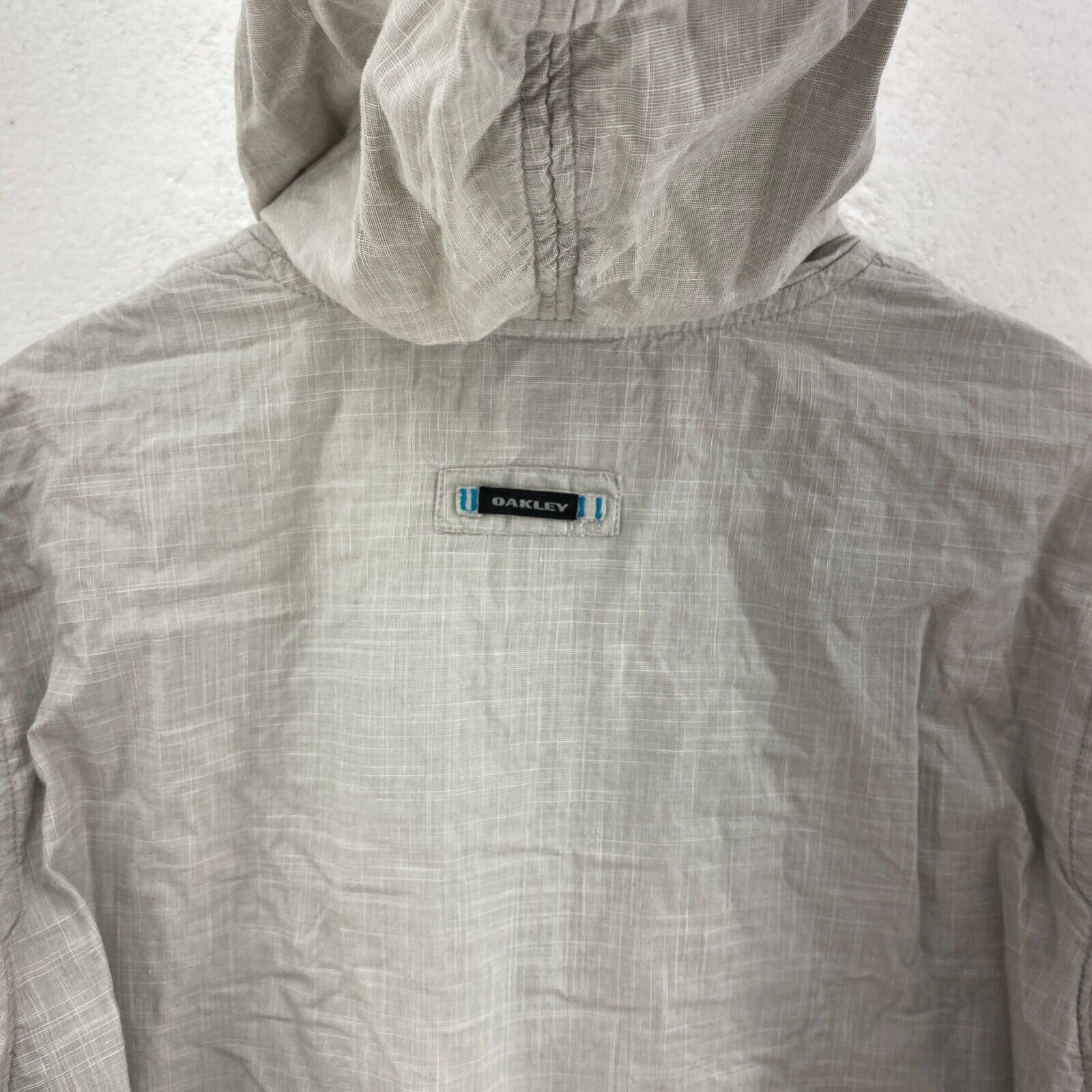 Oakley Windbreaker Active Full Zip Jacket Size M Gray
