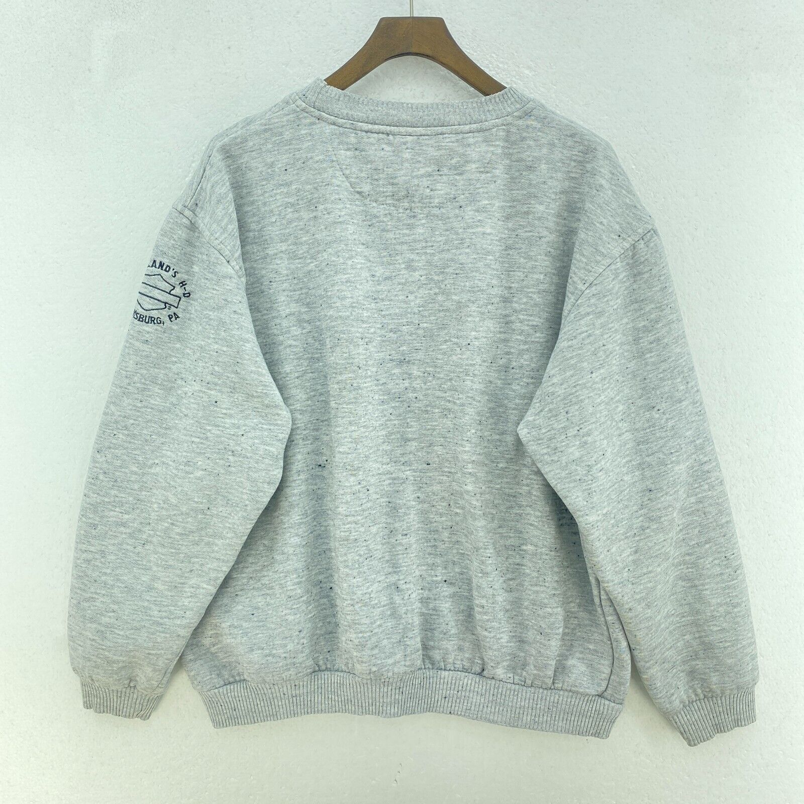 Harley Davidson Spell Out Embroidered Sweatshirt Size L Crewneck Women's