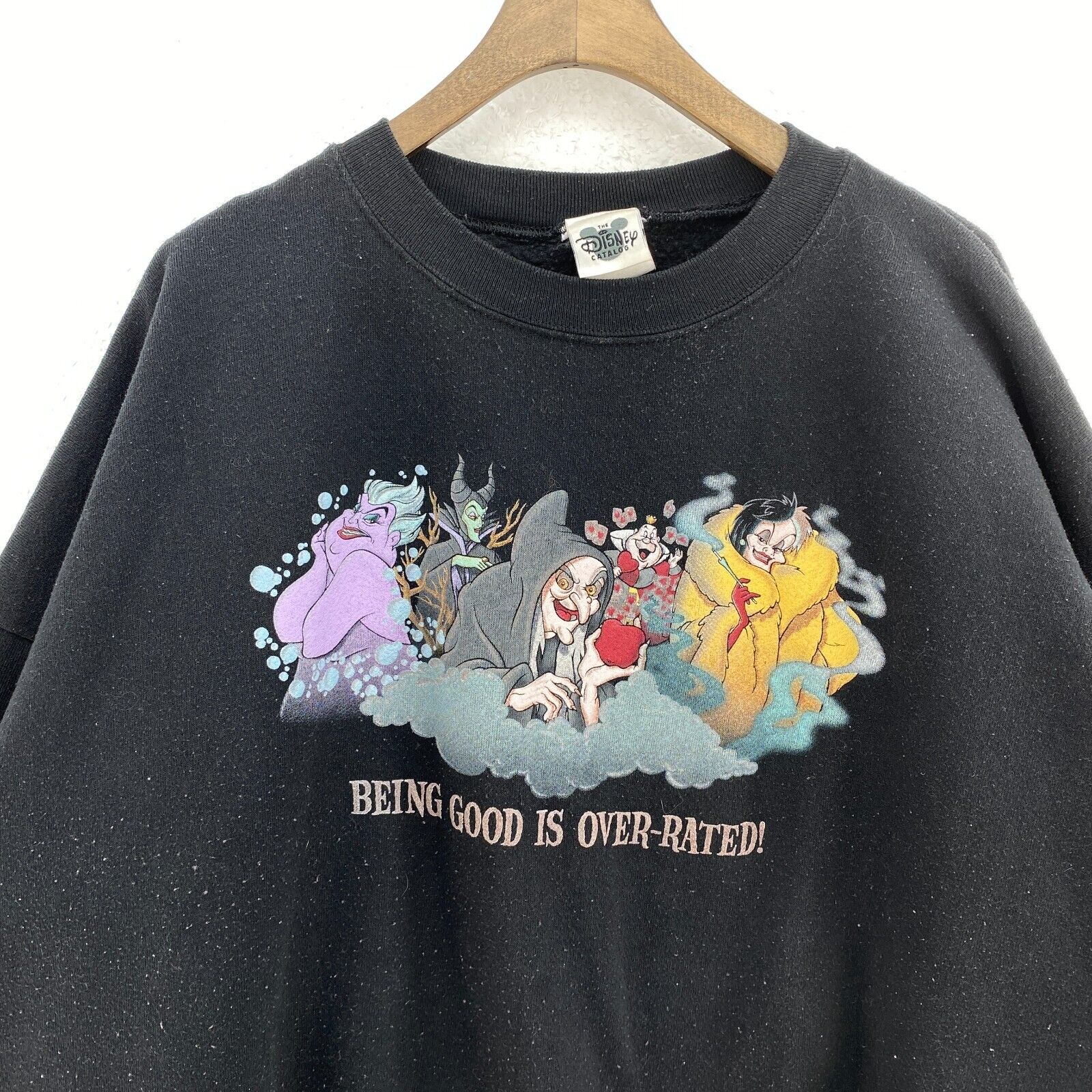 Vintage Disney Villans Cruella Sweatshirt Black Size 4X