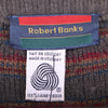 Wool Knit Gray Sweater Pullover Size XL Robert Banks