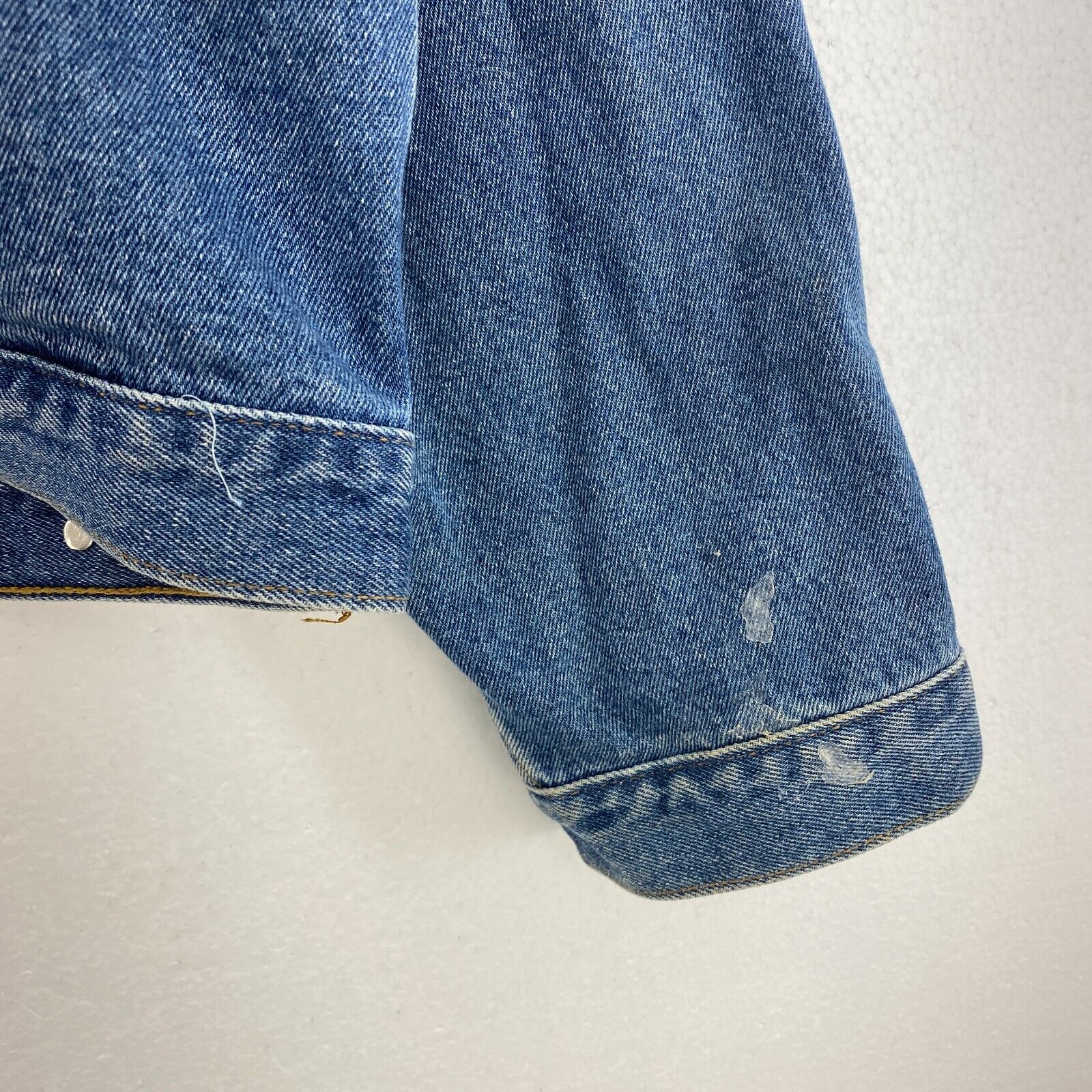 IMAX 25 Annyversary Embroidered Blue Medium Wash Denim Jacket Size XXL