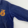 Corduroy Jacket Blue Size 38 Vocational Agriculture Future Farmers 90s