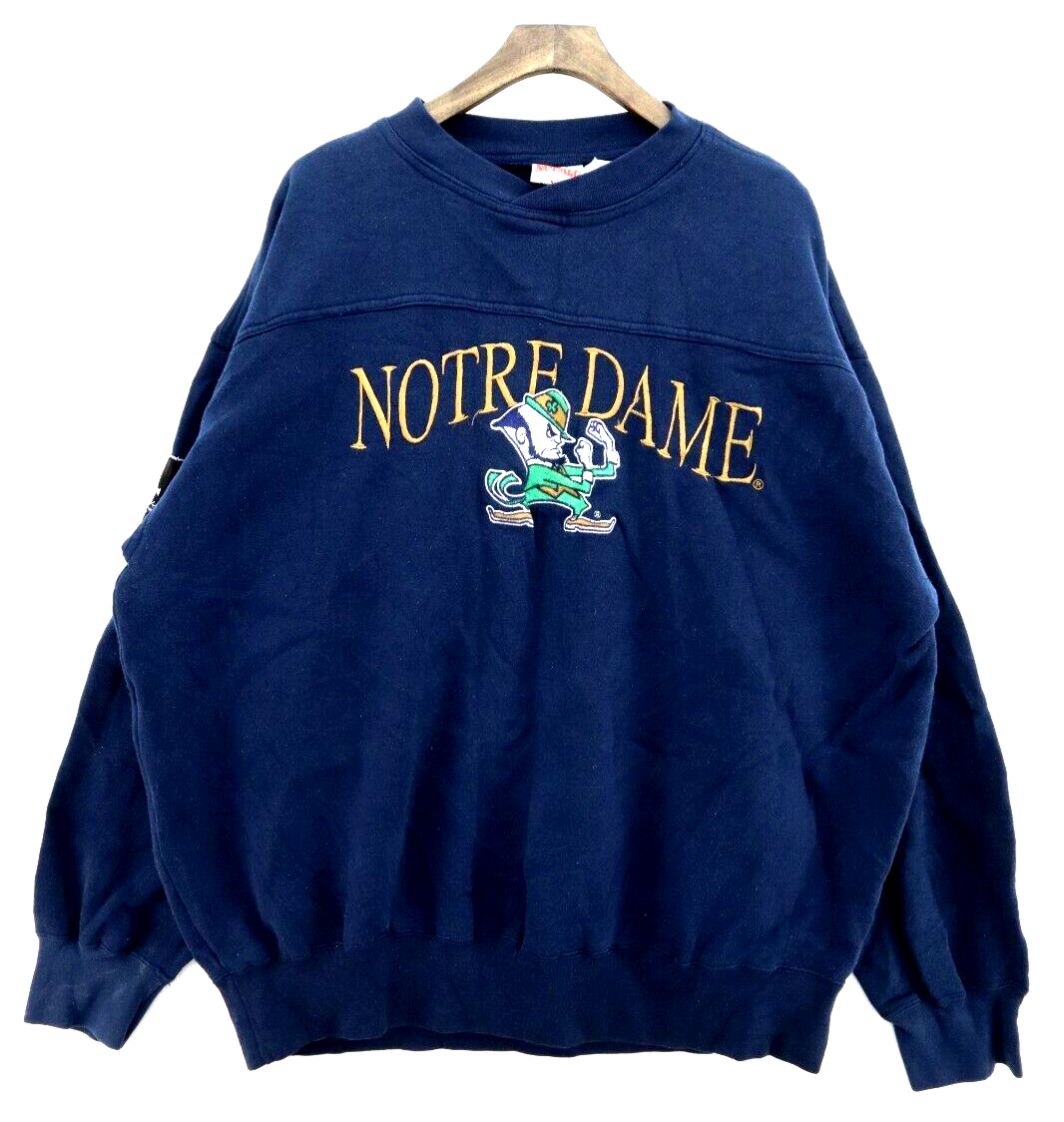 Nutmeg Notre Dame Fighting Irish NCAA Navy Blue Sweatshirt Size XL