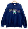 Nutmeg Notre Dame Fighting Irish NCAA Navy Blue Sweatshirt Size XL