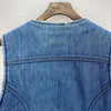 Vintage Fleece Lined Denim Vest Jacket Size L