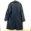 Vintage Military Fleece Lined Army Trench Coat Navy Blue Size L
