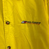 Tommy Hilfiger Logo Vintage Yellow Snapped Rain Jacket Size L