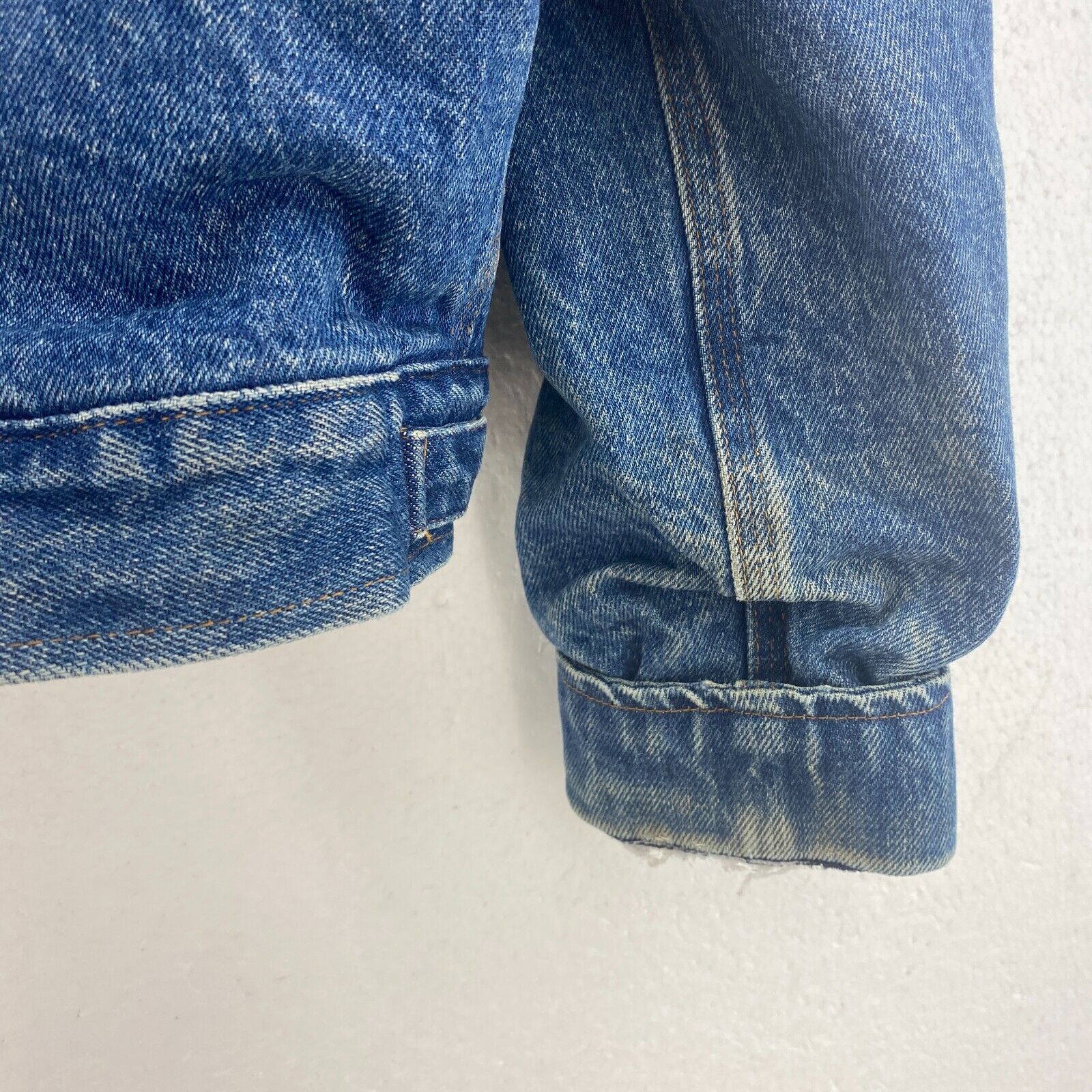 Polo By Ralph Lauren Denim Lined Collared Jacket Size M Blue Medium Wash USA