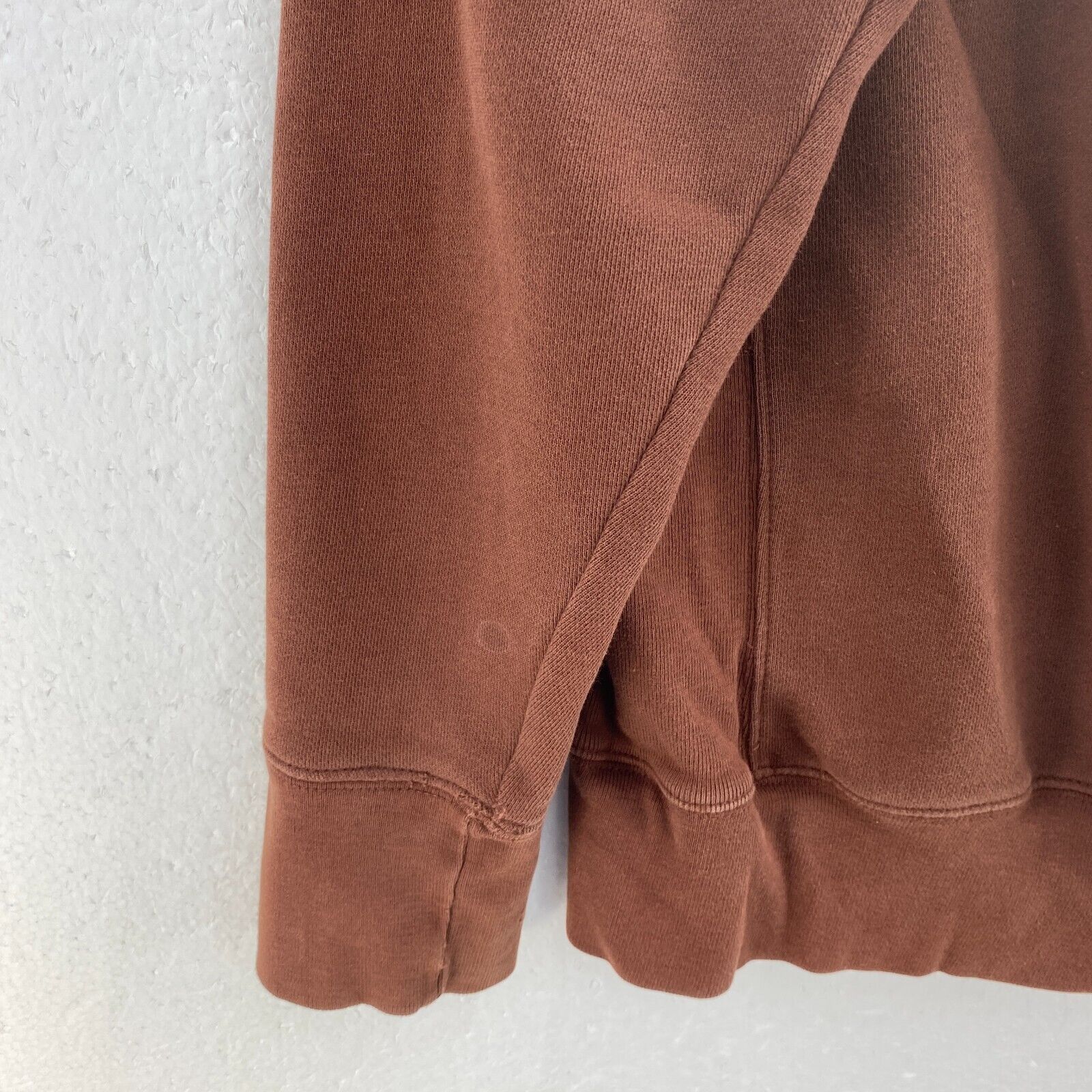 Blind Spell Out Full Zip Brown Hoodie Size S