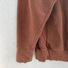 Blind Spell Out Full Zip Brown Hoodie Size S