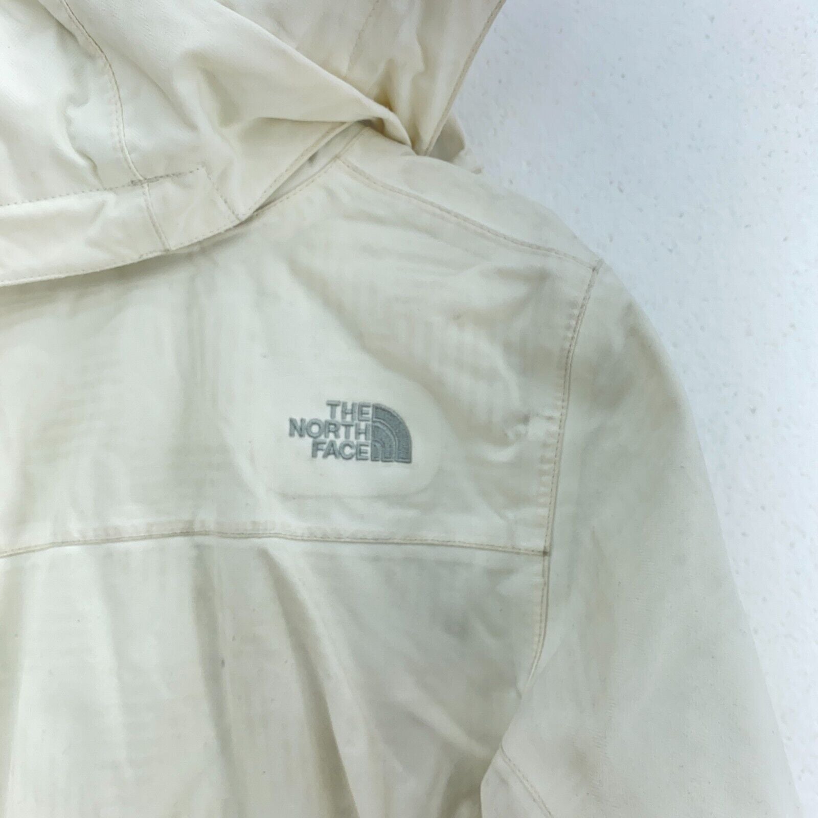 The North Face Women's White Full Zip Hooded Jacket Size M