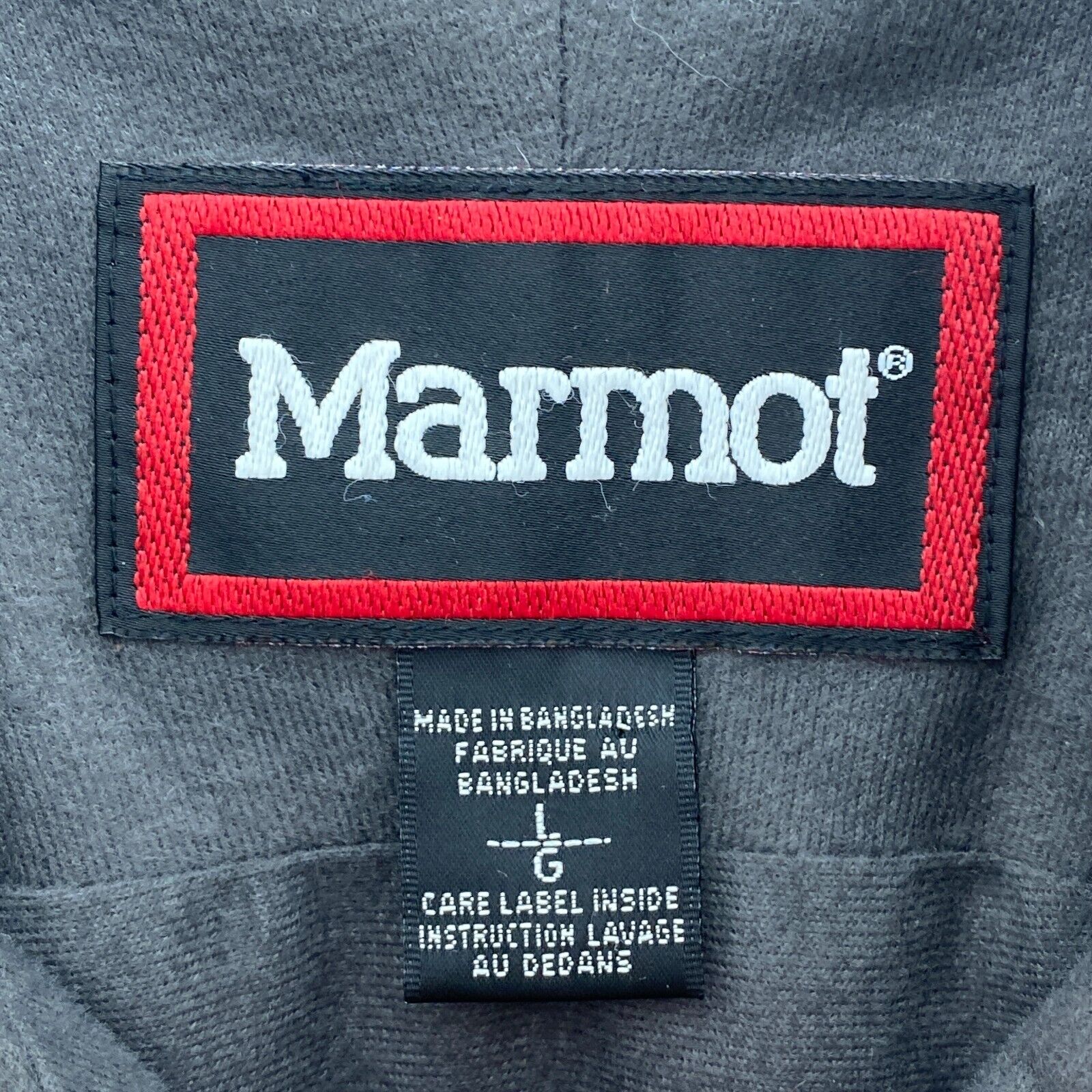 Vintage Marmot Full Zip Red Gray Lightweight Jacket Size L Windbreaker
