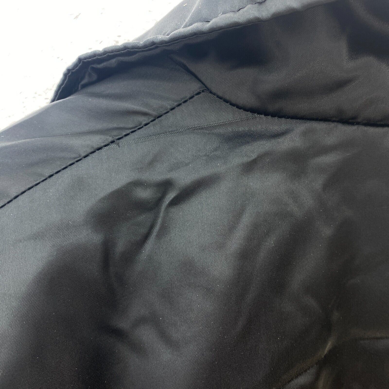 Pittsburgh Penguins Logo Satin Bomber Jacket Size M Black NHL Ice Hockey