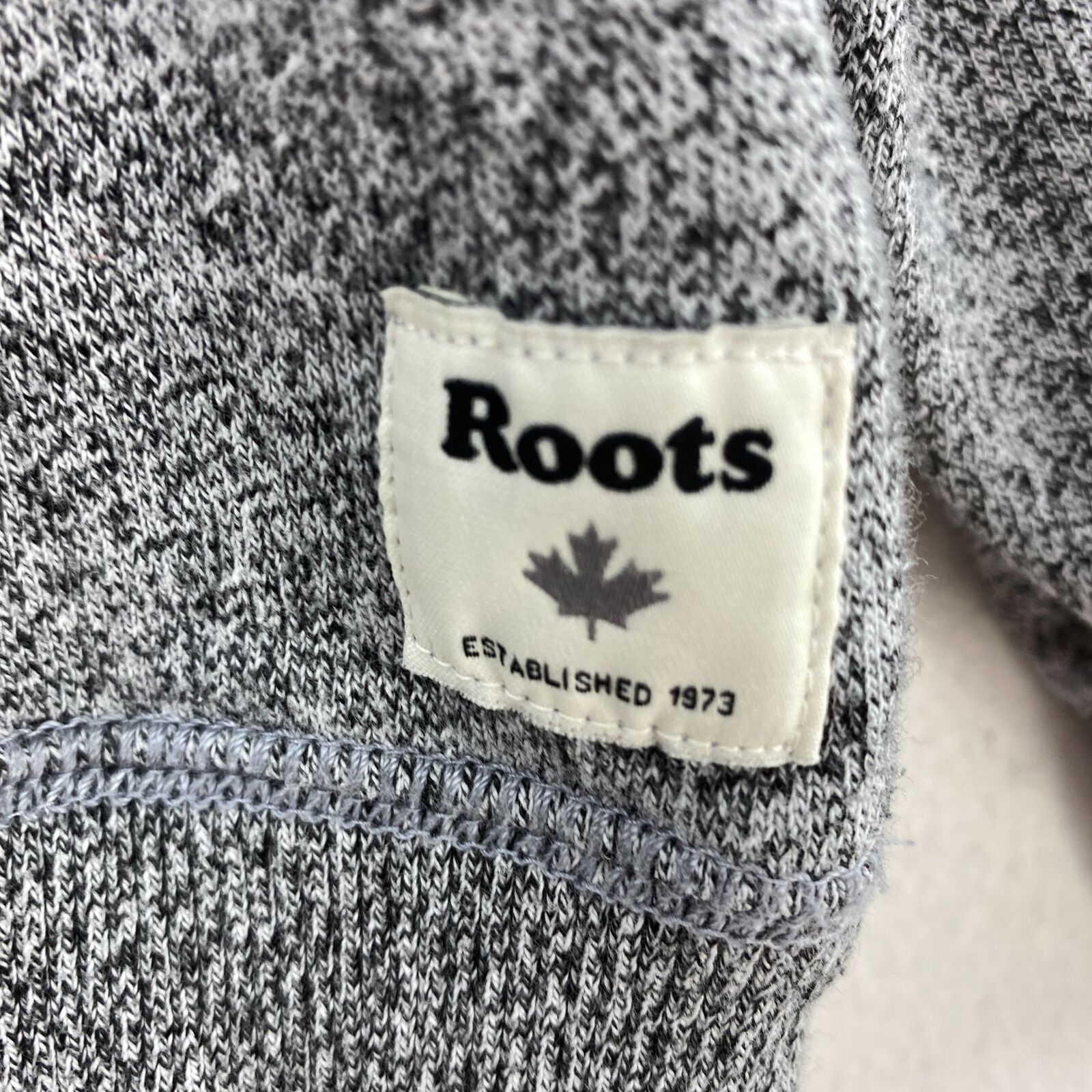 ROOTS Men's Gray Salt And Pepper Hoodie
