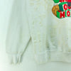 Bear Santa Ho Ho Ho Christmas White Sweatshirt Size L Crewneck