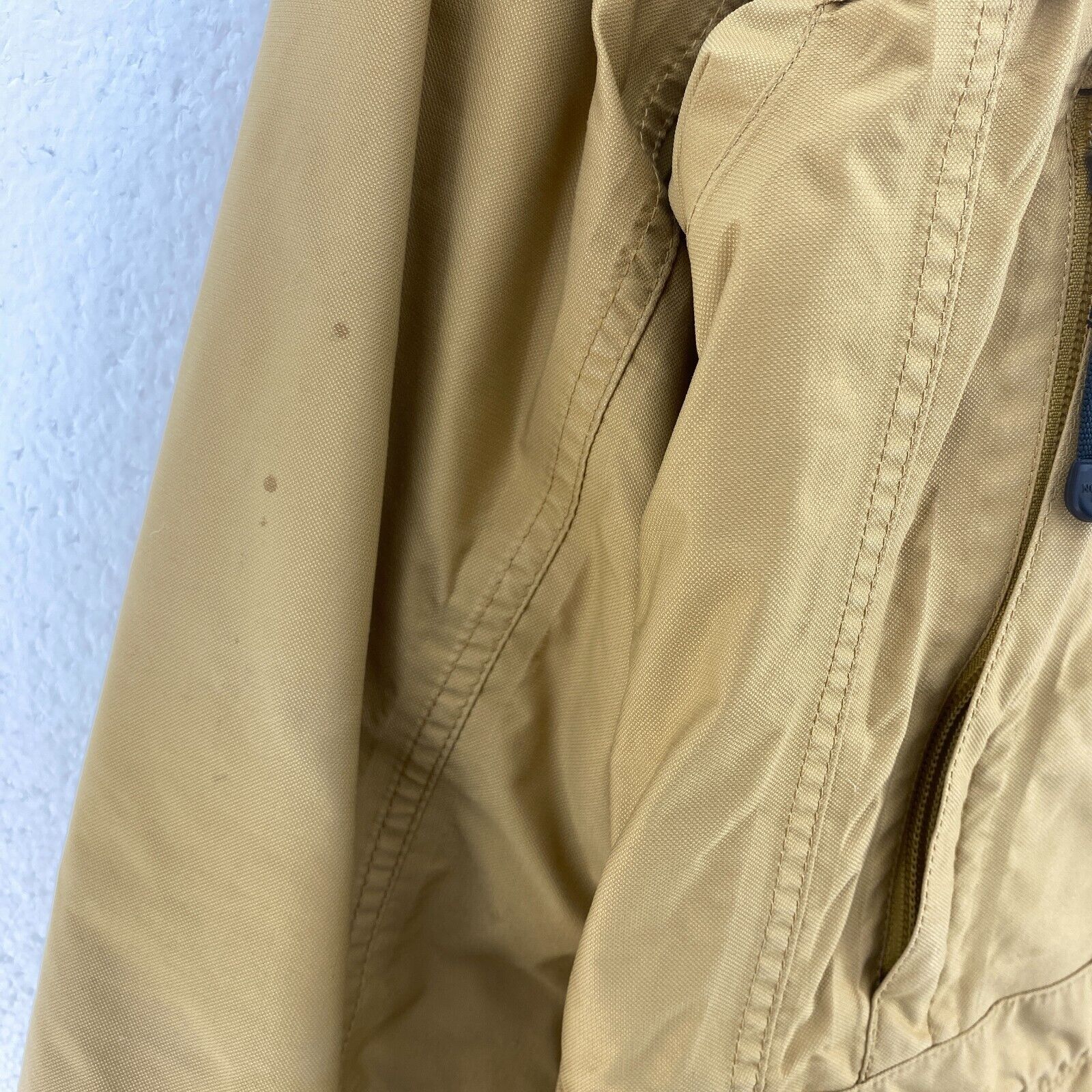 The North Face Logo 550 Full Zip Beige Insulated Jacket Size M