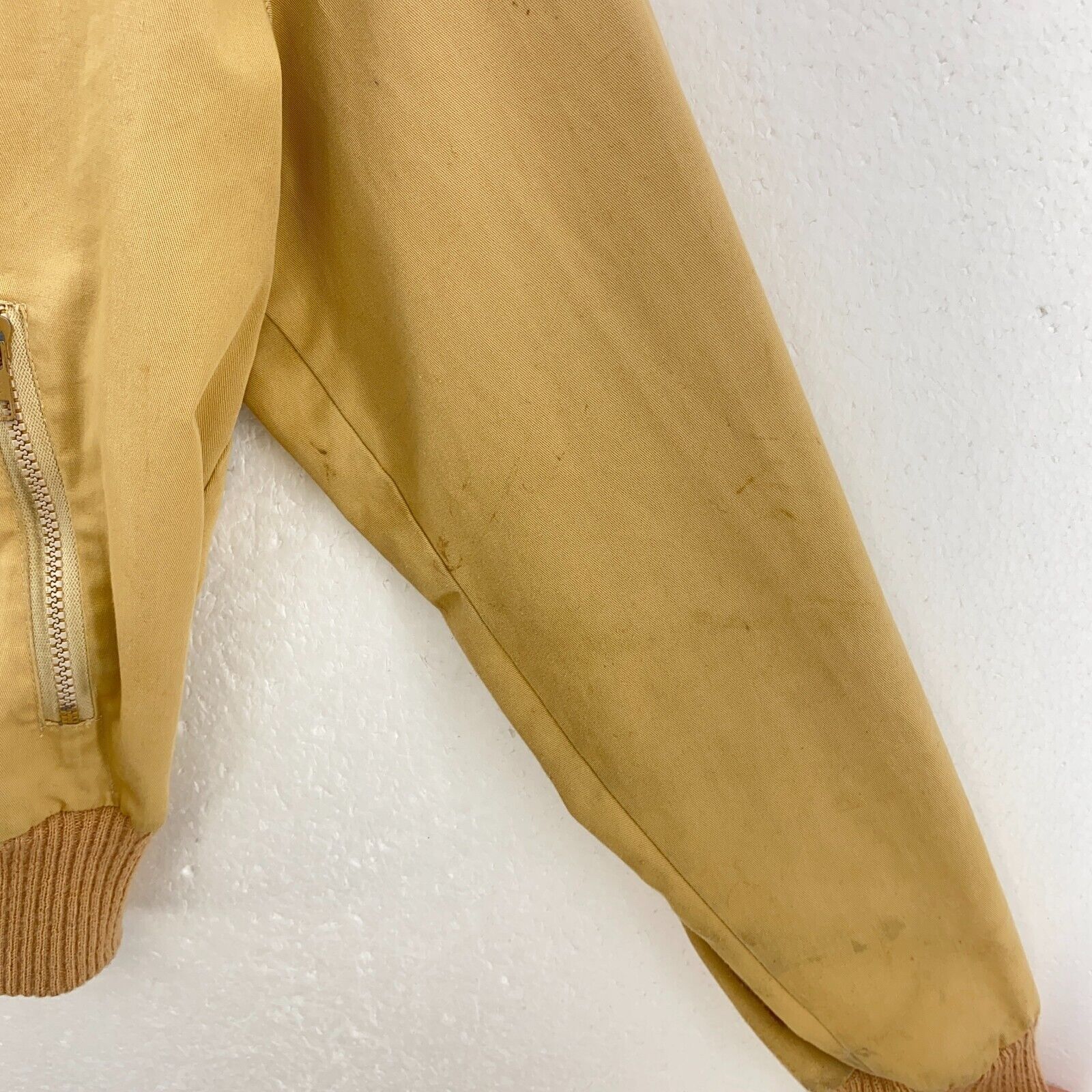 Vintage Adidas Full Zip Bomber Beige Jacket Size M
