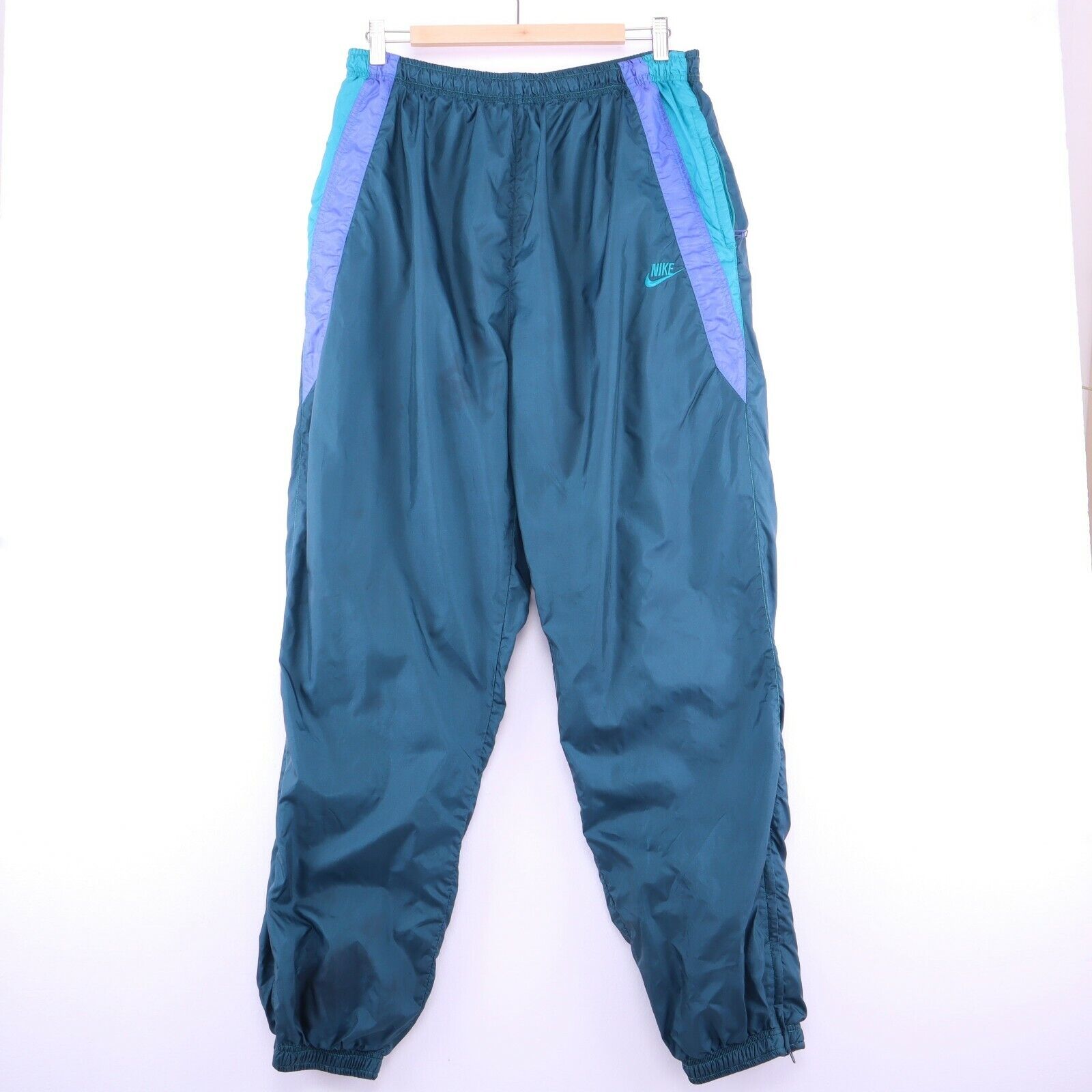 Nike Nylon Track Pant Green Size XL Activewear Running Jogging