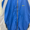 Nike Logo Full Zip Lightweight Blue Jacket Size M