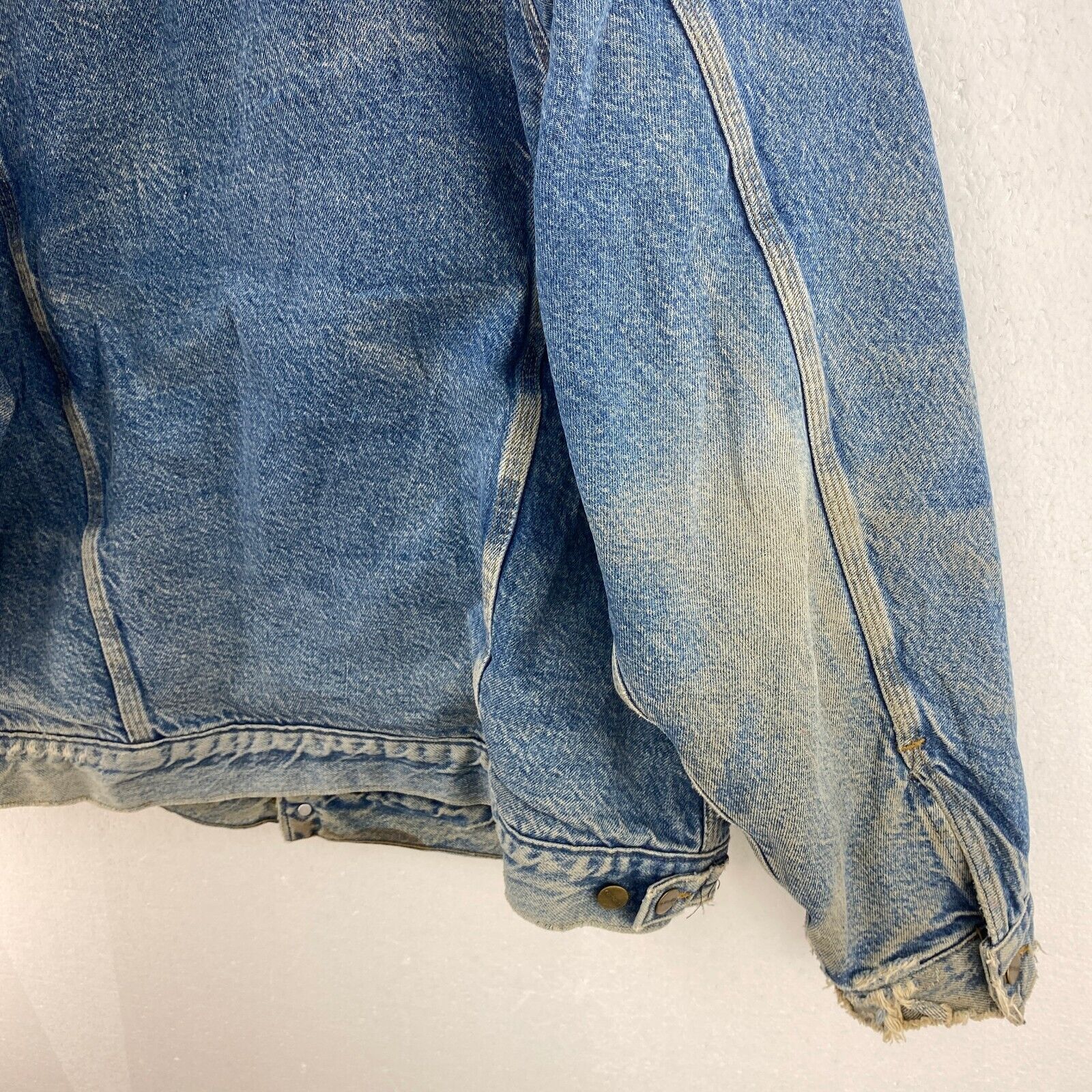 Carhartt Workwear Lined Denim Jacket Size XL Button Up
