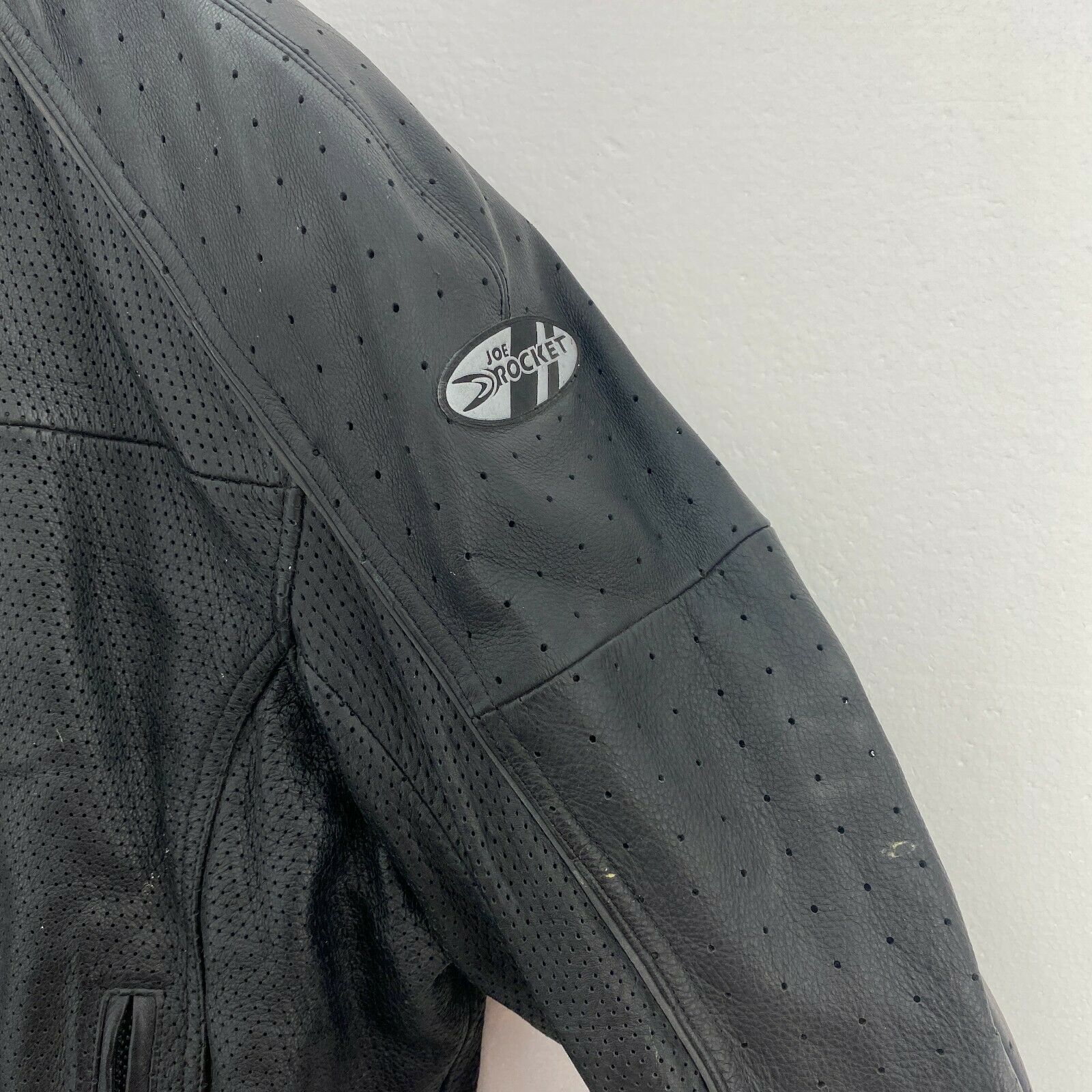 Joe Rocket Black Biker Leather Jacket Size XXL Armoured Elbow & Shoulder