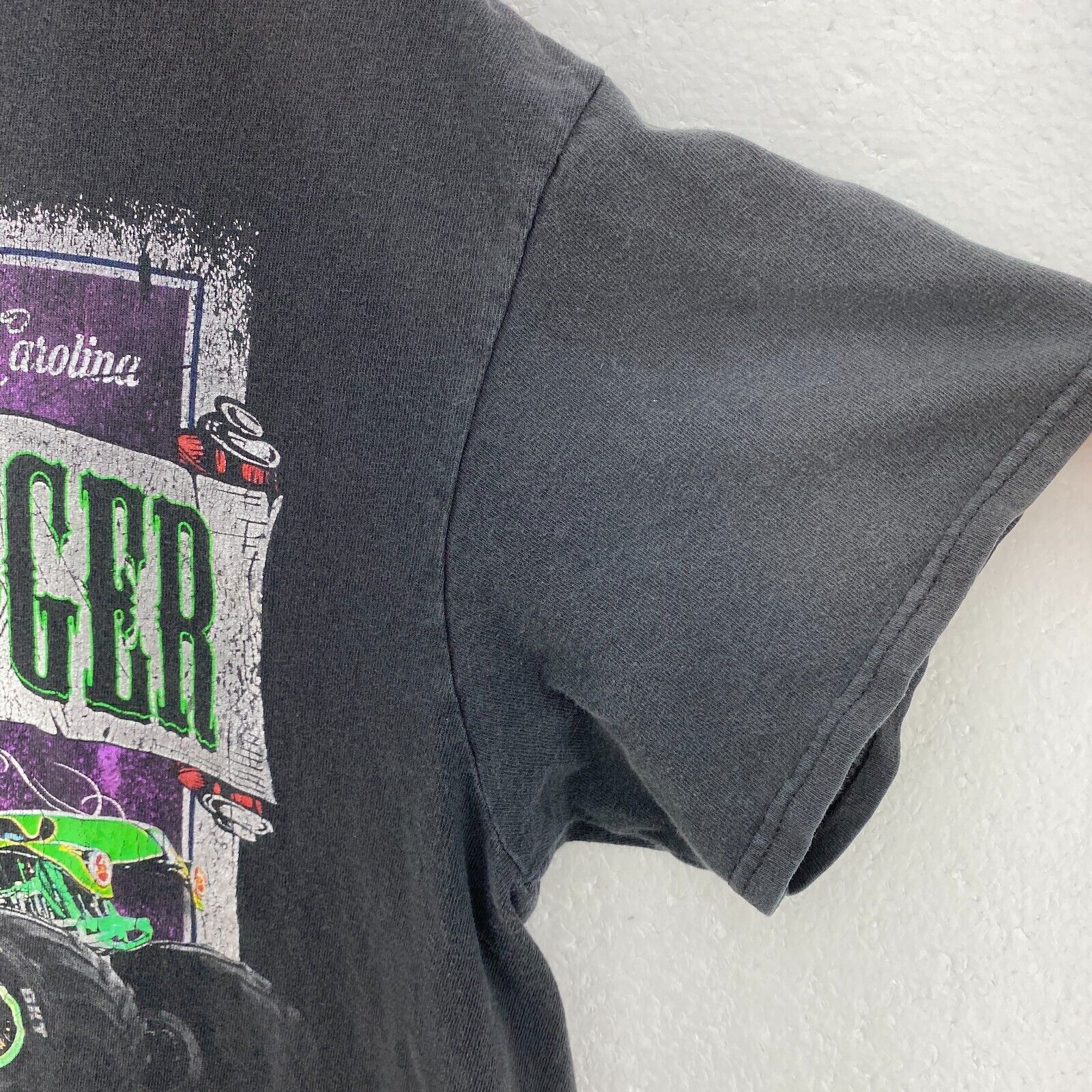 Grave Digger Monster Jam Racing Graphic 2019 Black T-shirt Size L