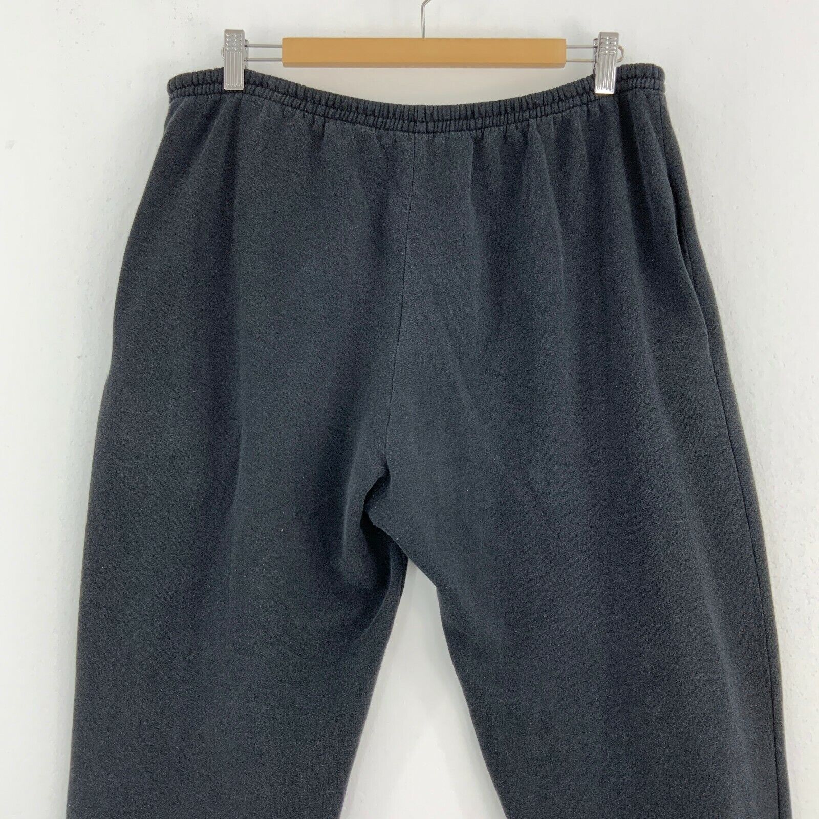 Wildlife Biker Sweatpant Activewear Black Fleece Lined Size XL 90s Eagles