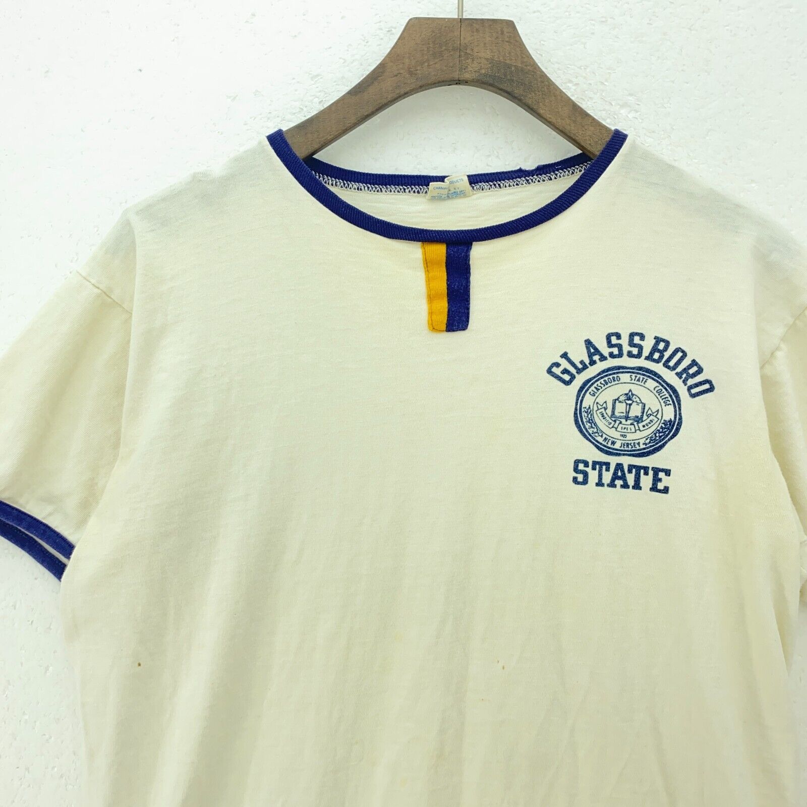 Champion Glassboro State College New Jersey White L Women's