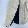 Harley Davidson Metal Logo Full Zip Beige Puffer Jacket Size L