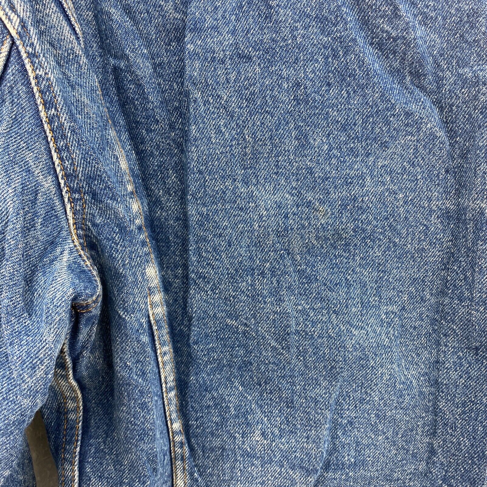 Levi Strauss Sherpa Lined Button Up Medium Wash Blue Denim Jacket Size 34