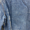 Levi Strauss Sherpa Lined Button Up Medium Wash Blue Denim Jacket Size 34