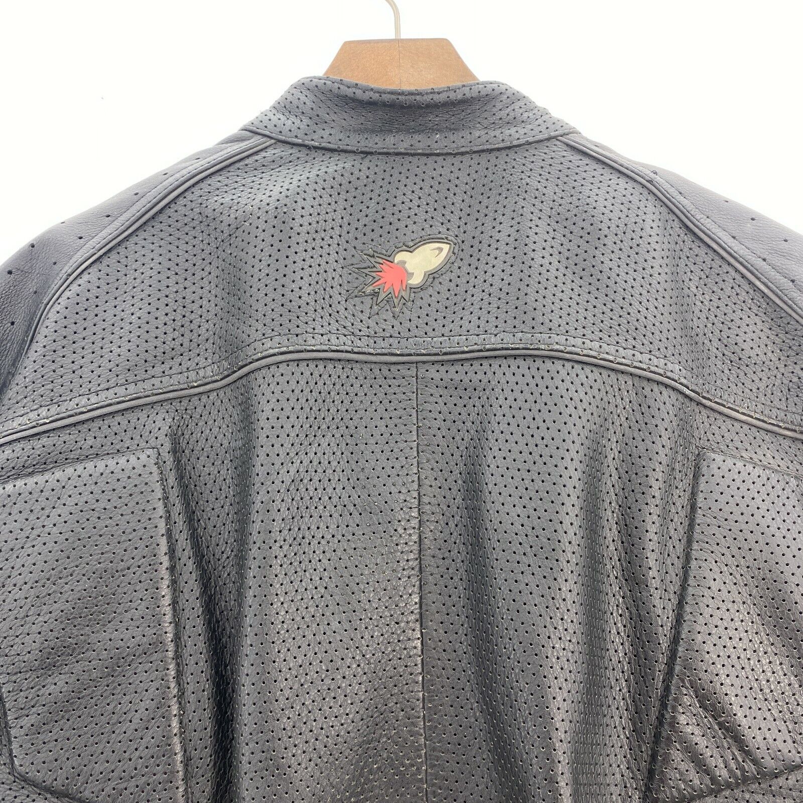 Joe Rocket Black Biker Leather Jacket Size XXL Armoured Elbow & Shoulder