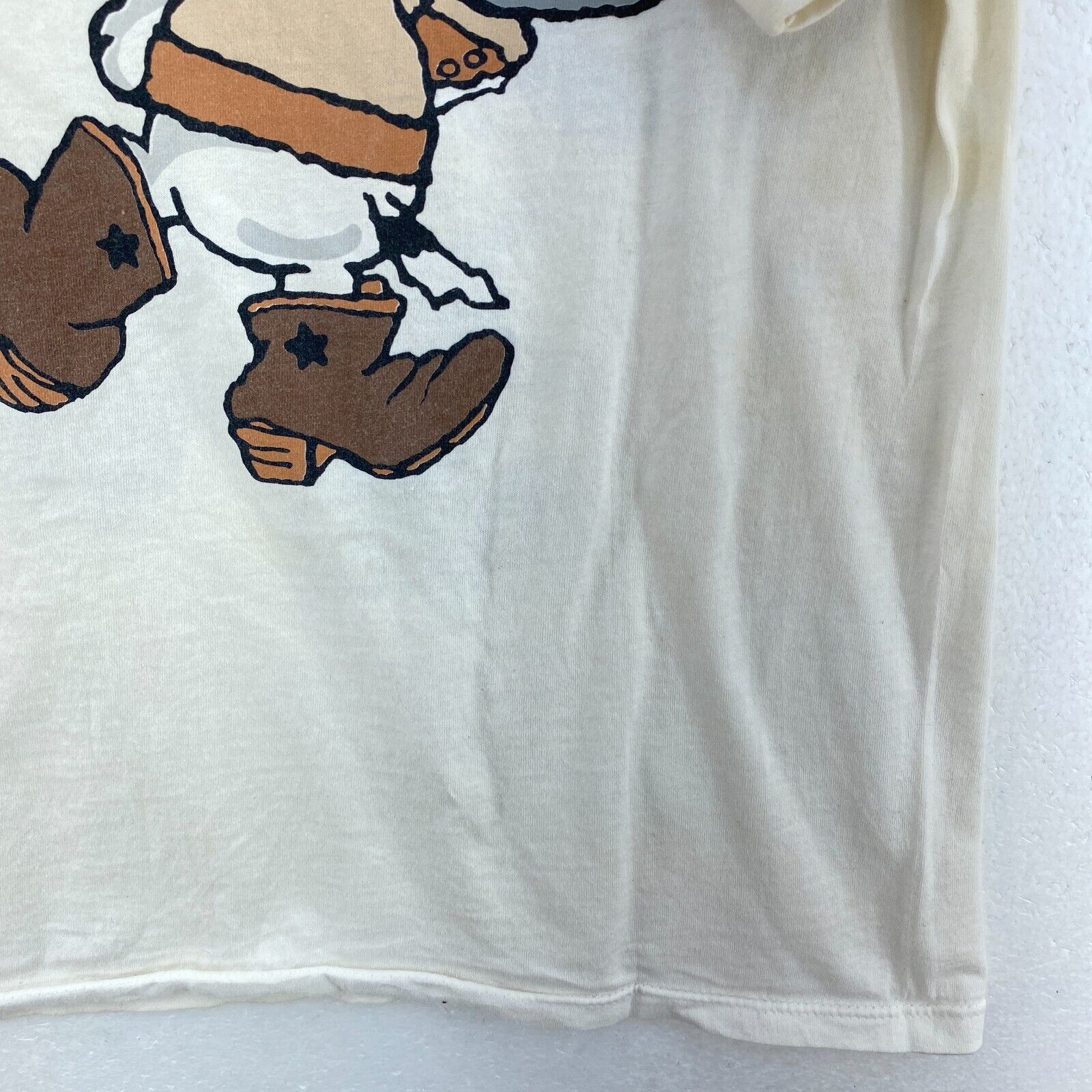 Changes Cowboy Snoopy Wearing Sunglasses And Woodstock White T-shirt Size L