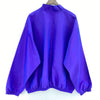 Surf Style Purple Dolphin Print Vintage Quarter Zip Windbreaker Jacket Size XL