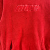 Vintage Nike Logo Spell Out Fleece Red Hoodie Size L