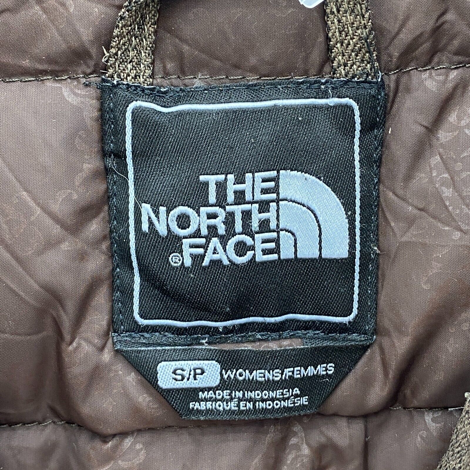 The North Face 600 Hyvent Belted Hooded Brown Full Zip Jacket Size S Women's