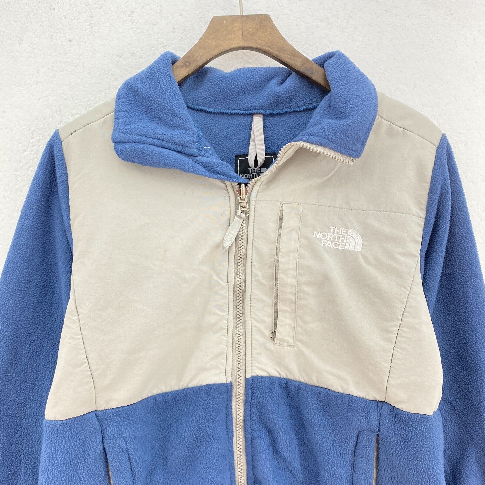 The North Face Fleece Denali Jacket Two Tone Blue Size S Women's Full Zip Up