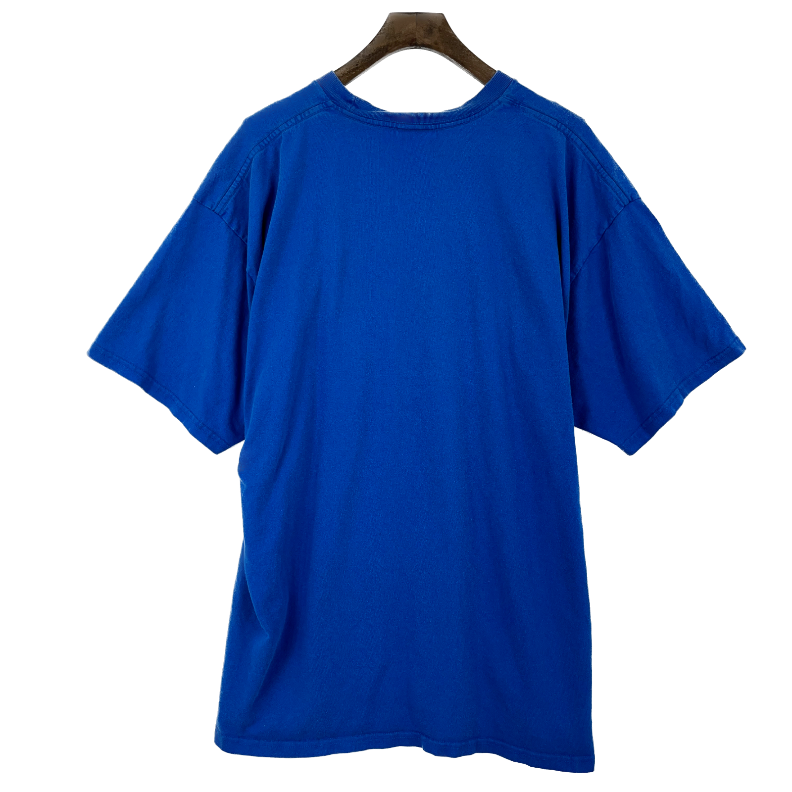 Vintage Nike Swoosh Chest Logo Blue T-shirt Size XL Crew Neck