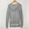 Michael Kors Women's Metallic Mesh Gray Hooded Sweater
