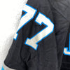 Vintage Reebok Carolina Panthers NFL 77 Jenkins Black Jersey Size 2XL