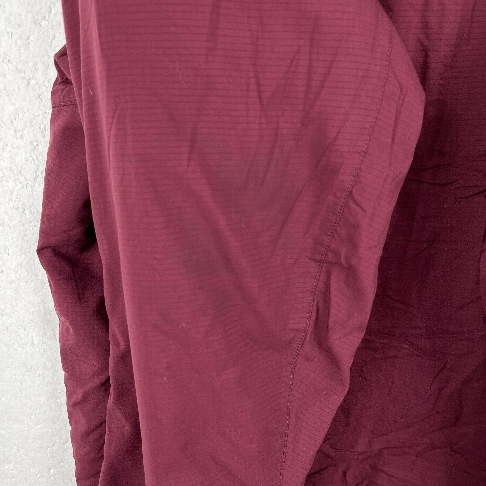 Arc'treyx Beta Logo Full Zip Burgundy Hooded Jacket Size M