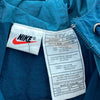 Nike Logo Swoosh Check Blue Hooded Jacket Size M Full Zip Up