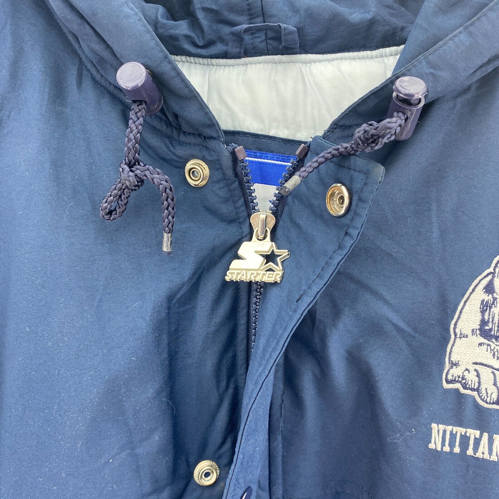 Penn State Nittany Lions NCAA Starter Full Zip Insulated Navy Blue Jacket Size L