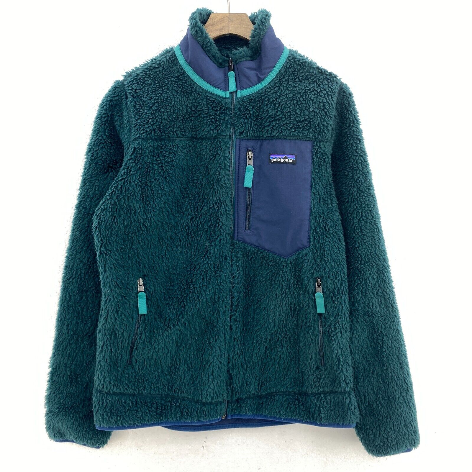 Vintage Patagonia Classic Retro-X Fleece Full Zip Green Jacket Size M