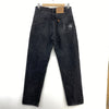 Levi's 555 Orange Tab Dark Wash Black Denim Straight Jeans Size 33