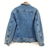 Vintage Lee Button Up Light Wash Blue Denim Jacket Size M Trucker