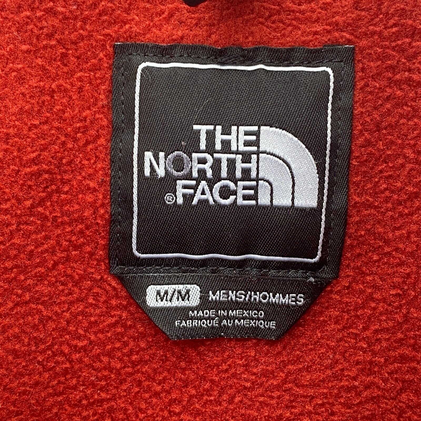 The North Face Two Tone Red Fleece Jacket Size M Full Zip Up