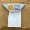 Vintage Carhartt 1990s Double Pocket Button Up Beige Shirt Size L