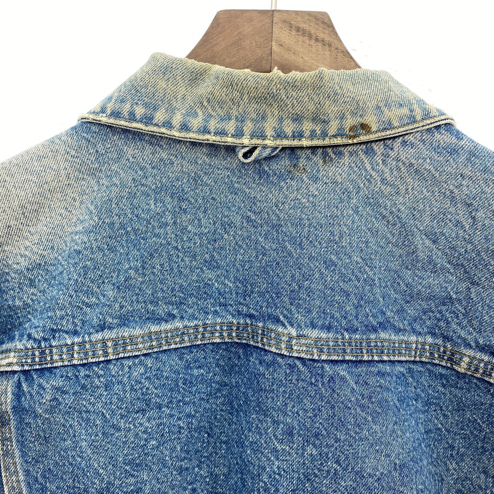 Carhartt Workwear Lined Denim Jacket Size XL Button Up