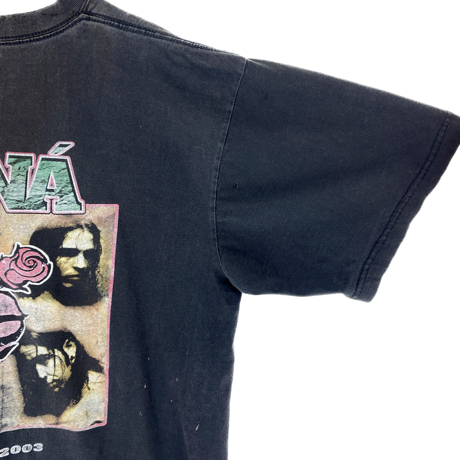 Mana Tour 2003 Rap Tee Style Black Spanish Rock Band T-shirt Size M